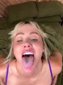 Sara Underwood Cumshot in mouth Onlyfans Leaked